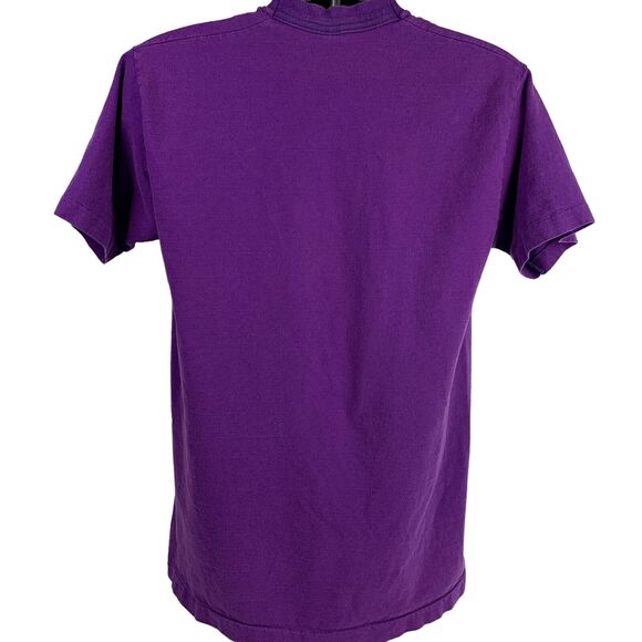 Vintage 90s Vanatics Van Club T Shirt Springfield Illinois Corvair Purple Large - Picture 3 of 8